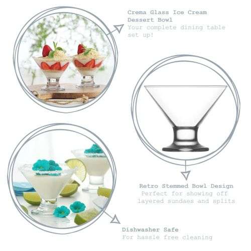 Brand New 6 Piece Ice Cream Dessert Bowl Set - Ready To Ship Items
