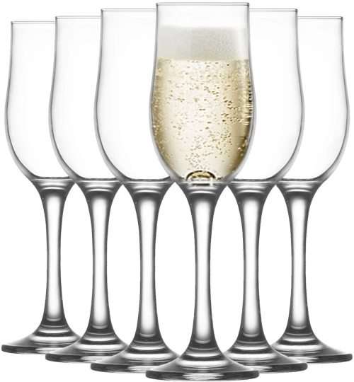 Six (6) Piece Flute Champagne Glass Set - Ready To Ship Items
