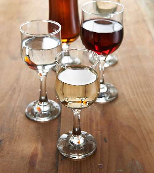 6 Piece Clear Classy Stemware Wine Glass Set