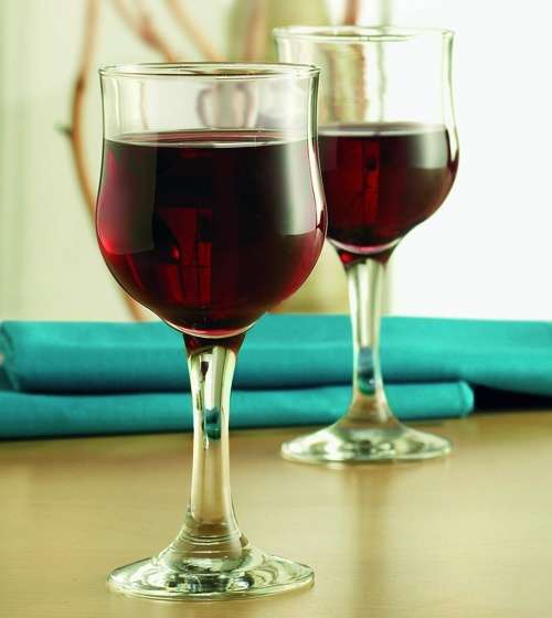 6 Piece Clear Classy Stemware Wine Glass Set