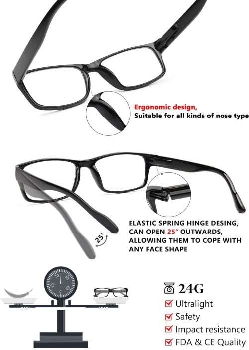 New GAOYE Blue Light Blocking Unisex Computer Reading Glass (00 x) - 1 Piece - Ready To Ship Items