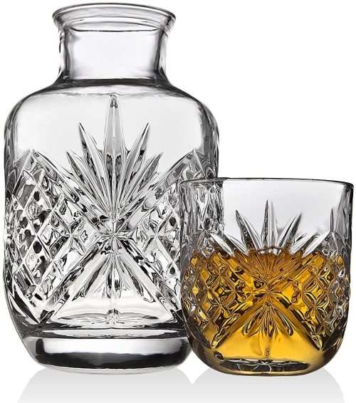 Bedside Night Carafe - Cup and Bottle to Keep Next To Your Bed for a Handy Midnight Drink - In Stock