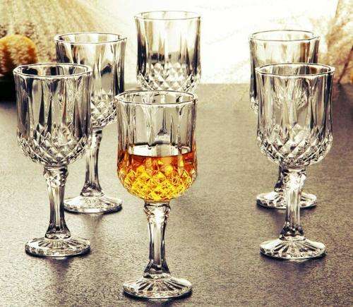 Classy Six (6) Piece White Goblet Wine Glass Set - Ready To Ship Items