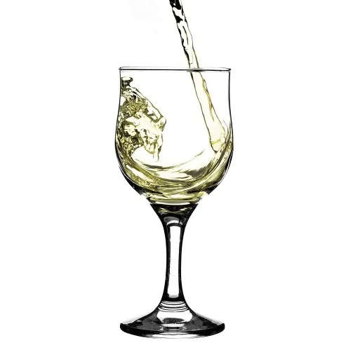 6 Piece Clear Classy Stemware Wine Glass Set