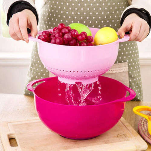 Brand New 8 Piece Rainbow Stackable Trendy Colourful Mixing Bowls