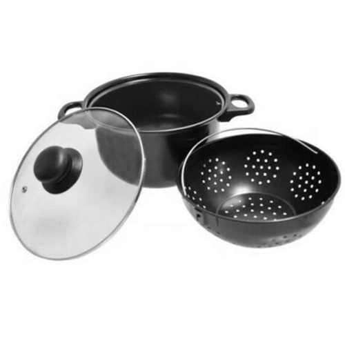 Heavy Duty Pasta Pot With Built-In Strainer