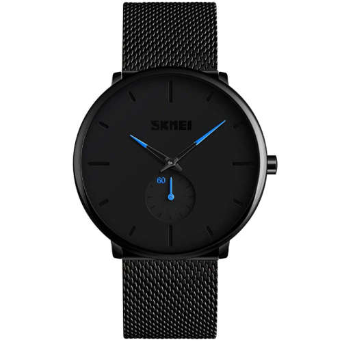 SKMEI Classic Mesh Steel Quartz Watch-