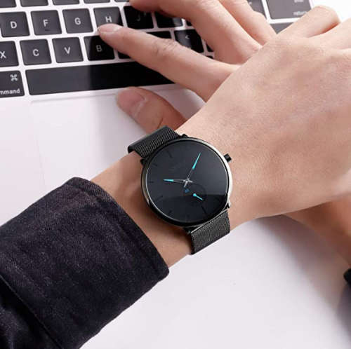 SKMEI Classic Mesh Steel Quartz Watch-