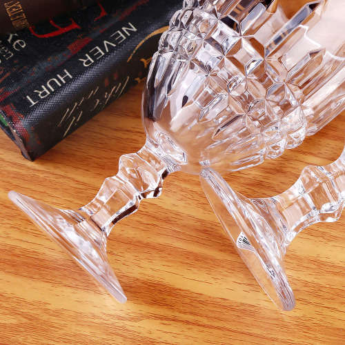 6 Piece Vintage Style Red Wine Glass Set