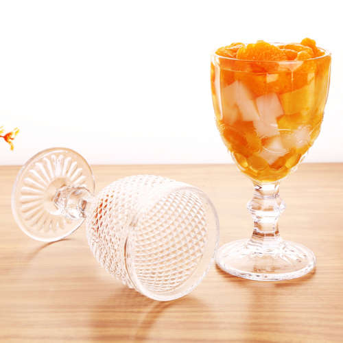 6 Piece Vintage Style Red Wine Glass Set