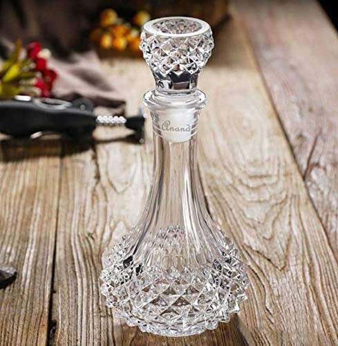 Brand-New 7 Piece Scotch/Whisky Decanter with Glasses Set (Random Pattern Design)