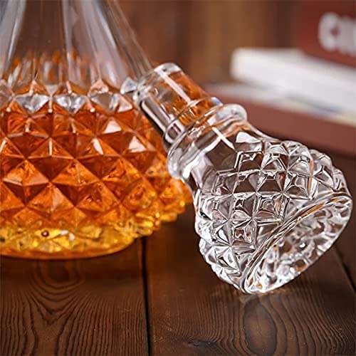 Brand-New 7 Piece Scotch/Whisky Decanter with Glasses Set (Random Pattern Design)