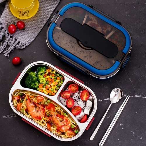 1000ml Portable Stainless Steel Lunch Box