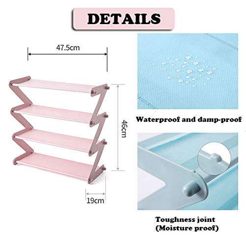 Trending Simplicity Z-Shaped 4-Tier Shoe Rack