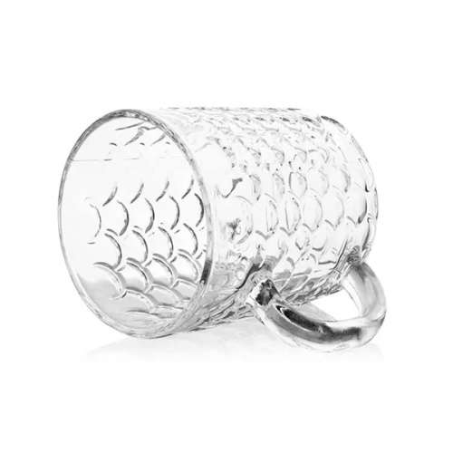 6 Piece Clear Toughened Glass Mug Set