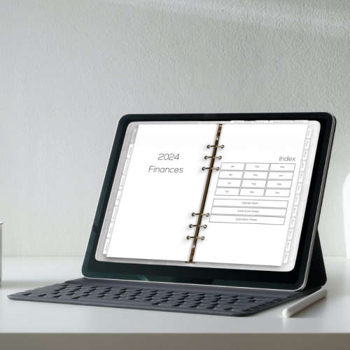 2024 Finance Digital Planner - 76 Pages - Hyperlinked Tabs - Goodnotes