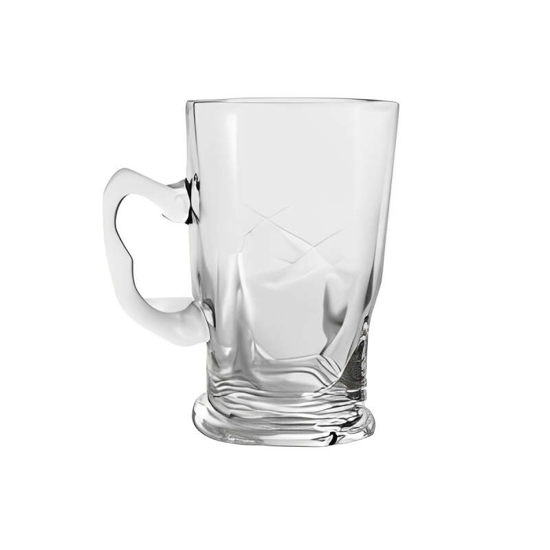 Set of 6 Small Stylish Turkish Glass Teacups - 120ml