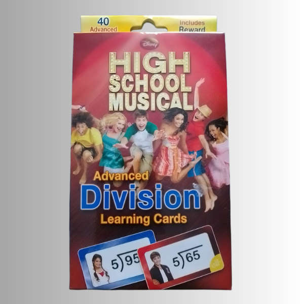 40 Piece Advanced Division Arithmetic Learning Cards & Stickers