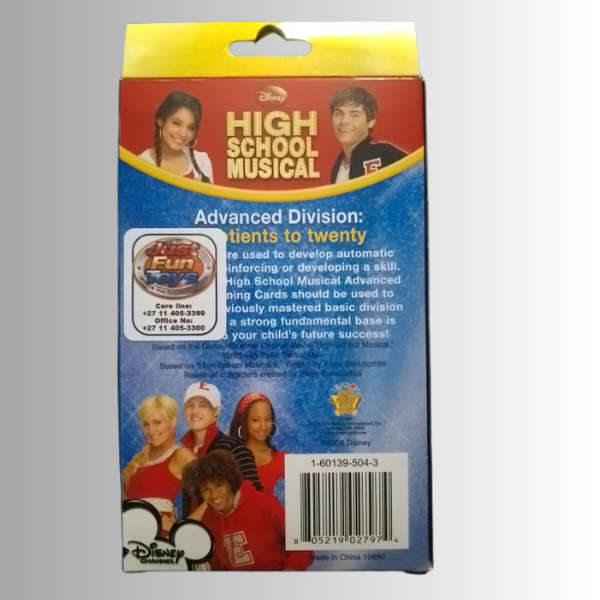 40 Piece Advanced Division Arithmetic Learning Cards & Stickers