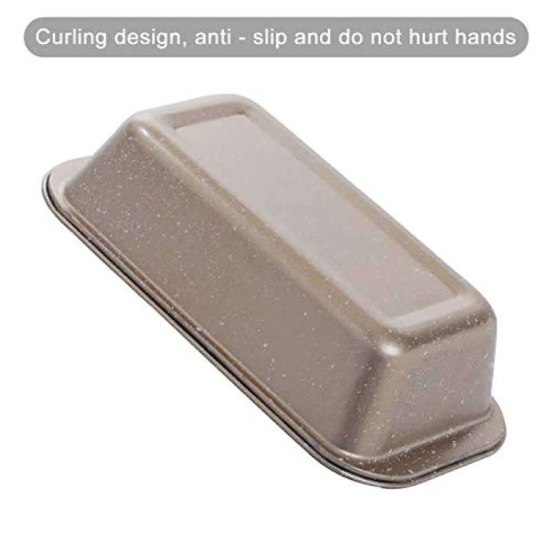 Colorful Non-stick Coating Carbon Steel Rectangular Medium Loaf Bread Baking Pan - 25x14cm