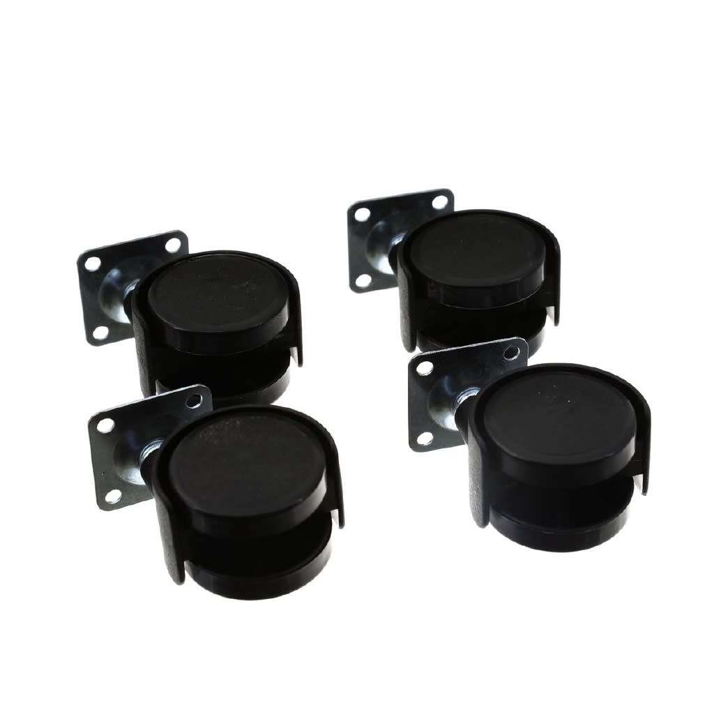 Set of 4 Caster Trolley Wheels - 2 inches (50mm)