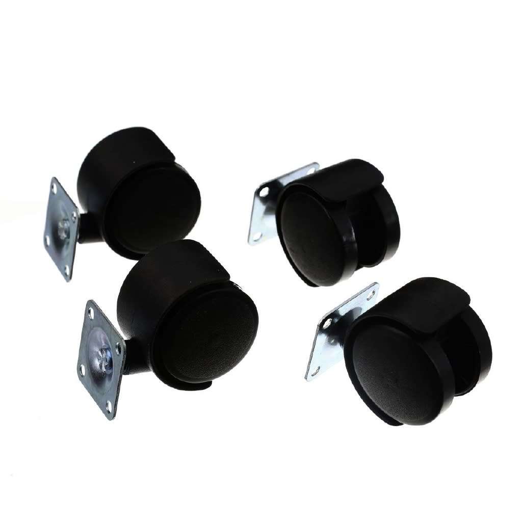 Set of 4 Caster Trolley Wheels - 2 inches (50mm)