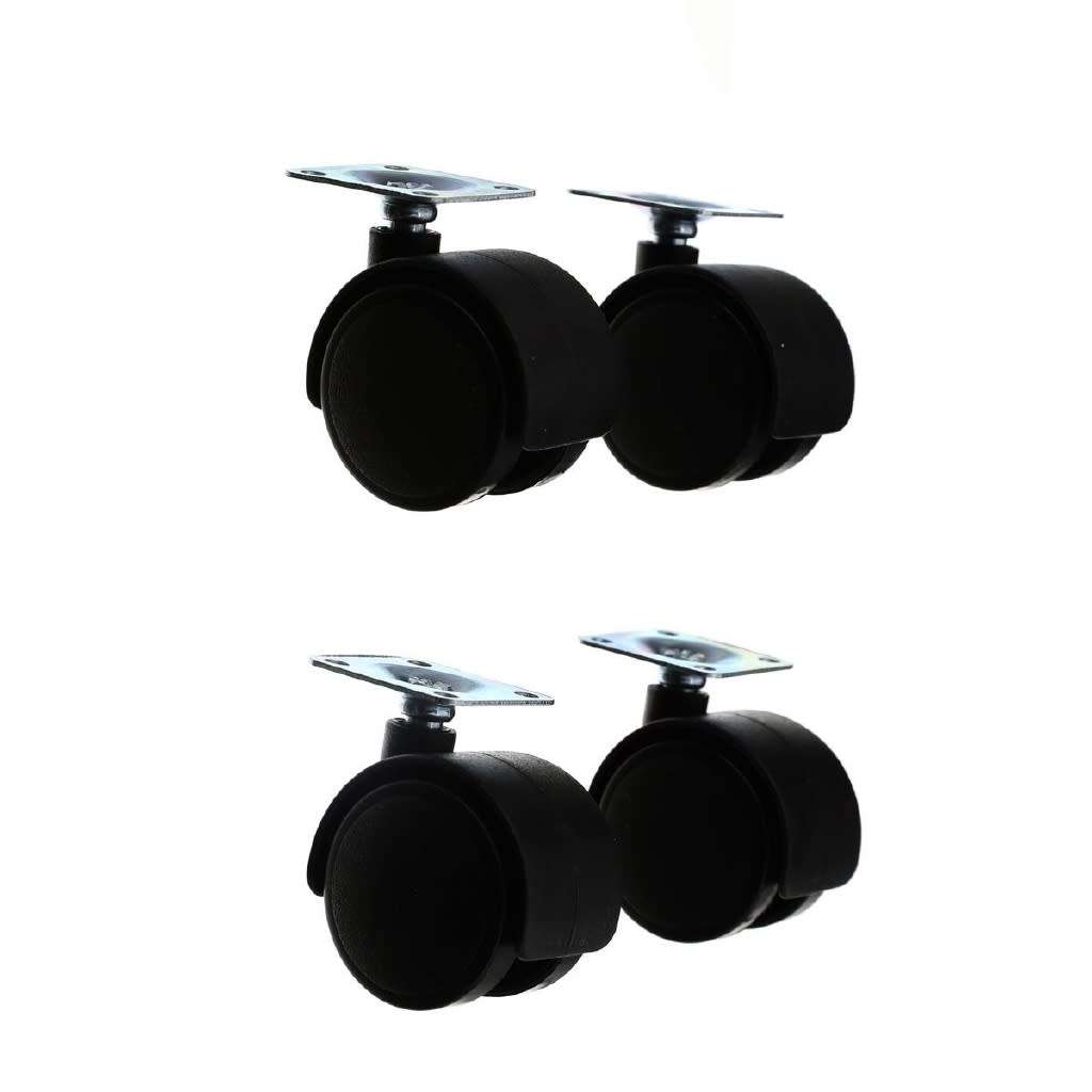 Set of 4 Caster Trolley Wheels - 2 inches (50mm)
