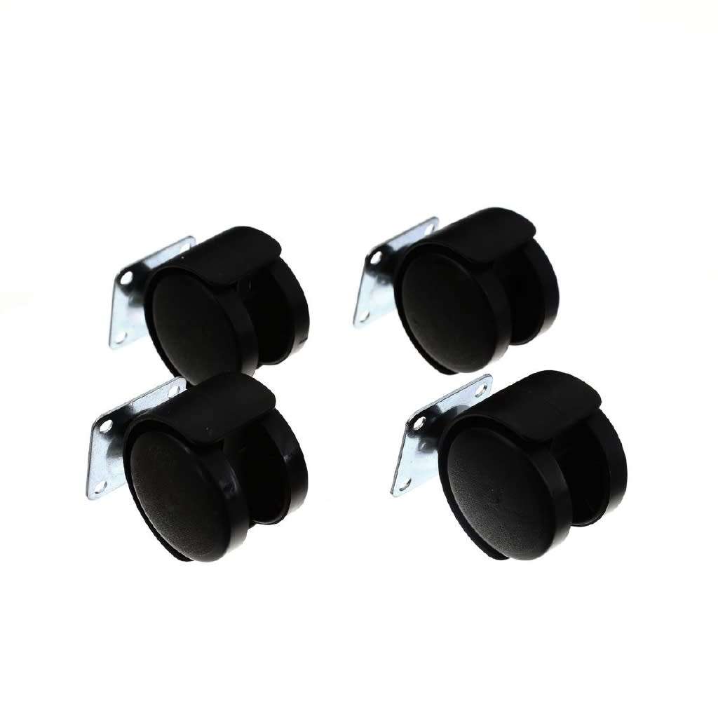 Set of 4 Caster Trolley Wheels - 2 inches (50mm)