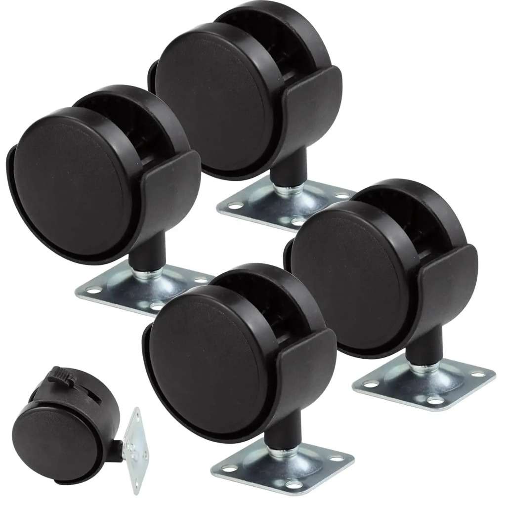 Set of 4 Caster Trolley Wheels - 2 inches (50mm)