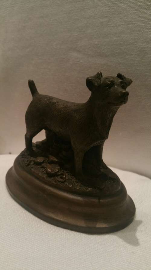 A Bronze Model of A Dog by David Hughes