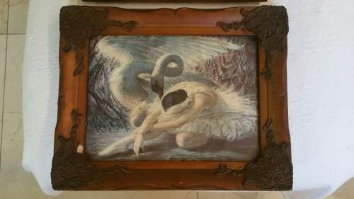 A Pair of Framed Tretchikoff Prints: "The Dying Swan" and Chinese Woman