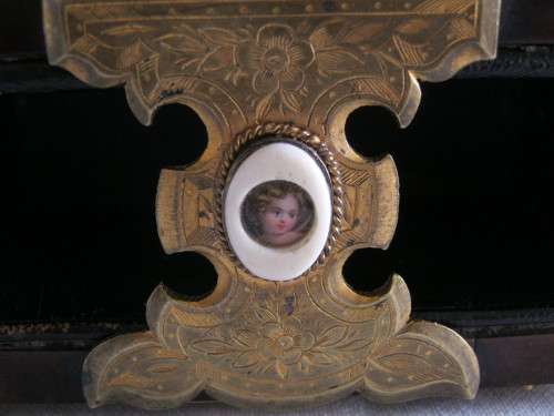 A French  Burr Walnut and Gilt metal Mounted Diary/Bible Case