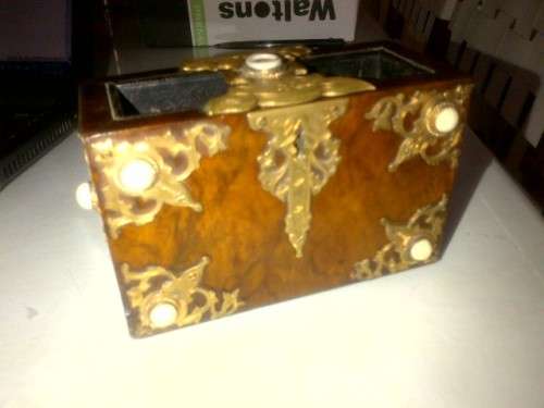 A French  Burr Walnut and Gilt metal Mounted Diary/Bible Case