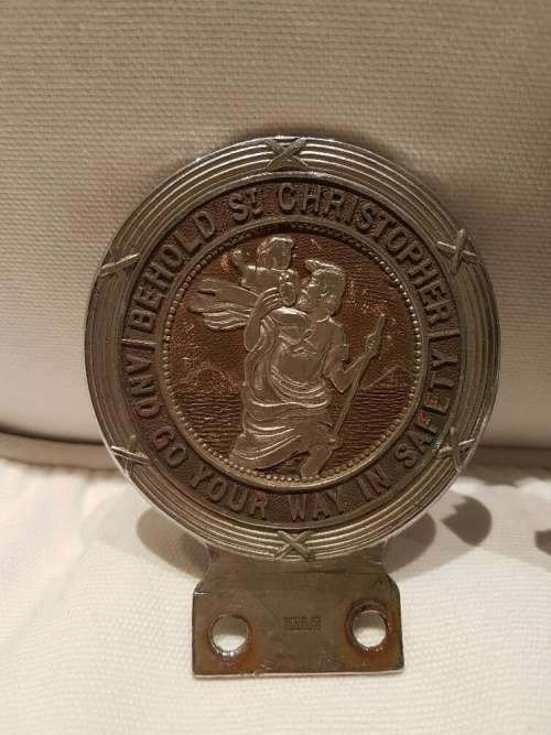 4 Vintage St Christopher Car Badges