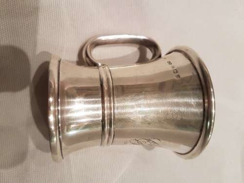 A Silver Christening Jug Engraved Birmingham 1913 H Matthews 86grams