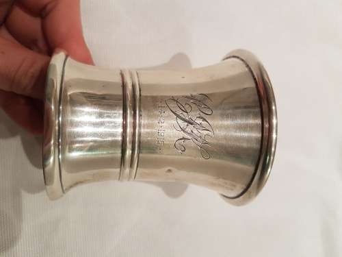 A Silver Christening Jug Engraved Birmingham 1913 H Matthews 86grams