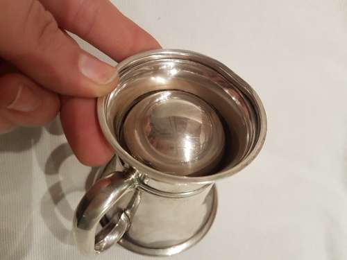 A Silver Christening Jug Engraved Birmingham 1913 H Matthews 86grams