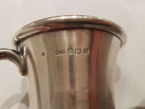 A Silver Christening Jug Engraved Birmingham 1913 H Matthews 86grams