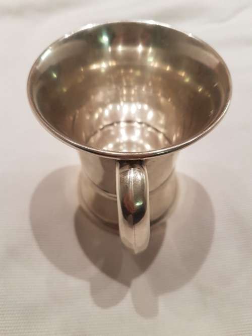 A Silver Christening Jug Engraved Birmingham 1913 H Matthews 86grams