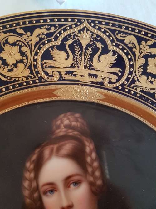 Franz Xavier Thallmaier Porcelain Plate Muchen " Grafin Holnstein"
