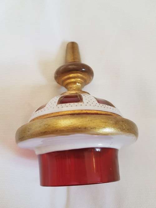 Reserved A Magnificient Bohemian Cranberry Glass Portrait Urn