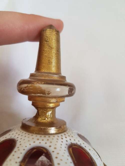 Reserved A Magnificient Bohemian Cranberry Glass Portrait Urn