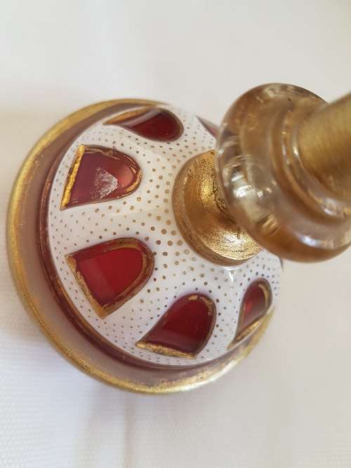 Reserved A Magnificient Bohemian Cranberry Glass Portrait Urn