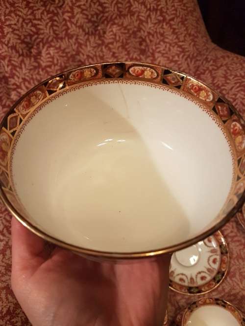 Rare and Scarce Old Pattern Royal Albert Imari Style Devon Black Pattern porcelain