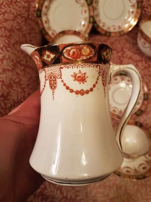 Rare and Scarce Old Pattern Royal Albert Imari Style Devon Black Pattern porcelain