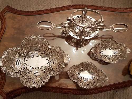 An Important Edwardian Silver Epergne James Dixon and Sons Sheffield 1903 1422grams