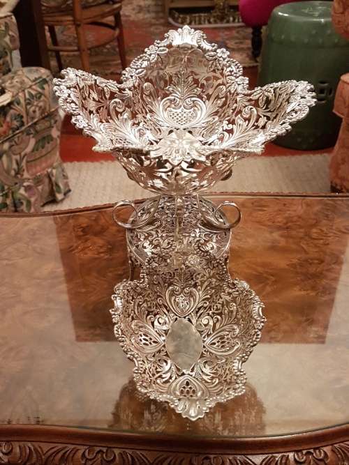 An Important Edwardian Silver Epergne James Dixon and Sons Sheffield 1903 1422grams