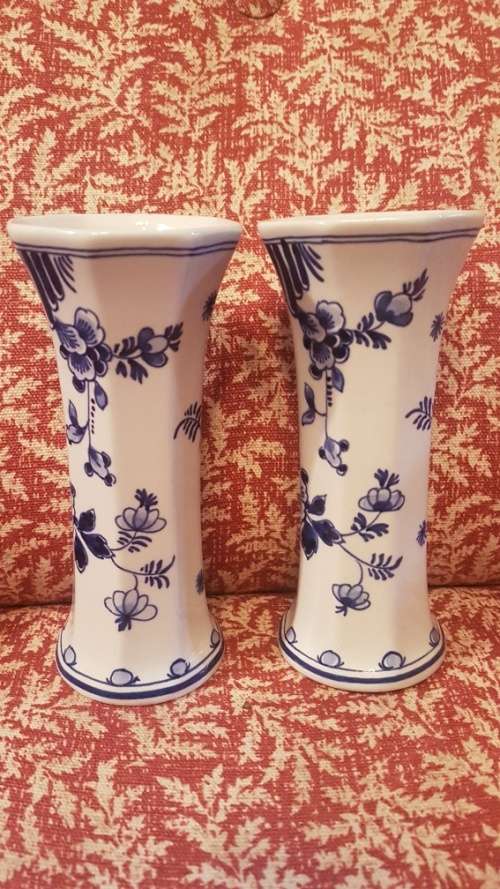 A Pair of Delf Vases