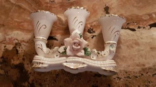 3 Candle Stick Holder with Roses