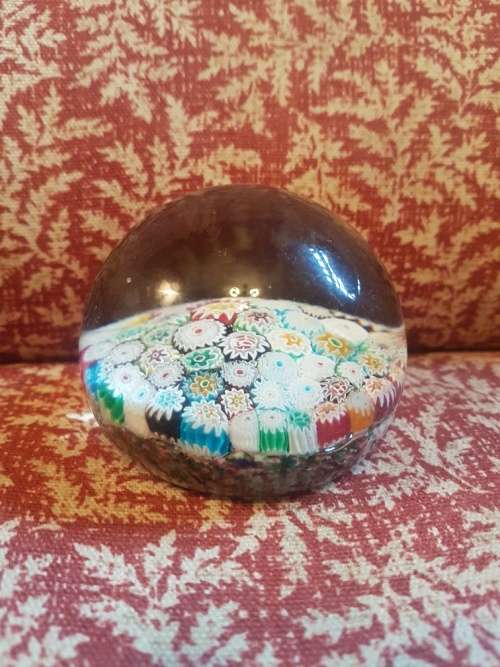 Millefiori Murano Glass Paper Weight 467grams